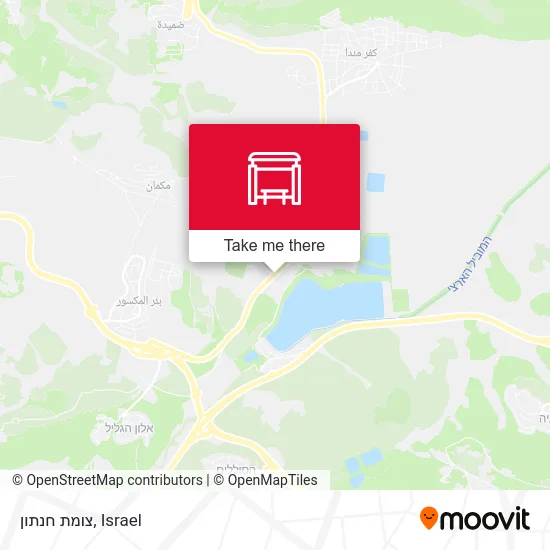 Карта צומת חנתון