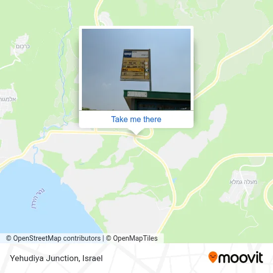 Yehudiya Junction map