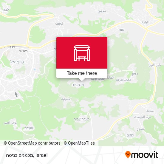 מכמנים כניסה map