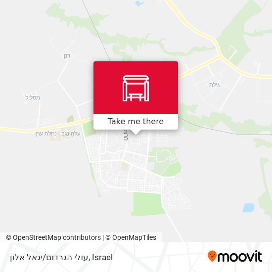 עולי הגרדום/יגאל אלון map