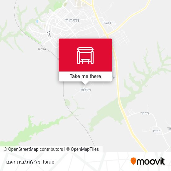 מלילות/בית העם map
