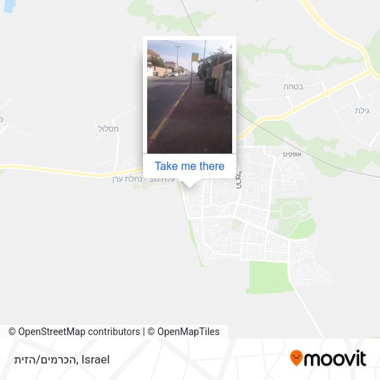 הכרמים/הזית map