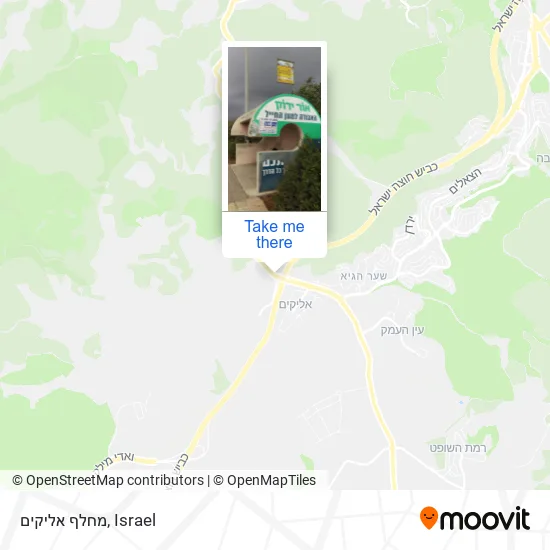 Карта מחלף אליקים