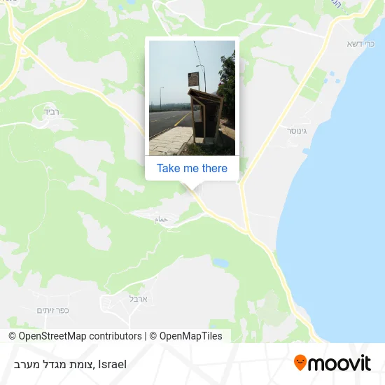 Карта צומת מגדל מערב