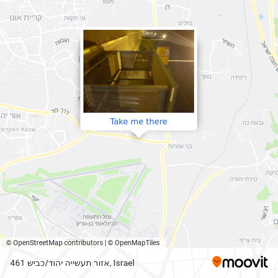 Карта אזור תעשייה יהוד/כביש 461