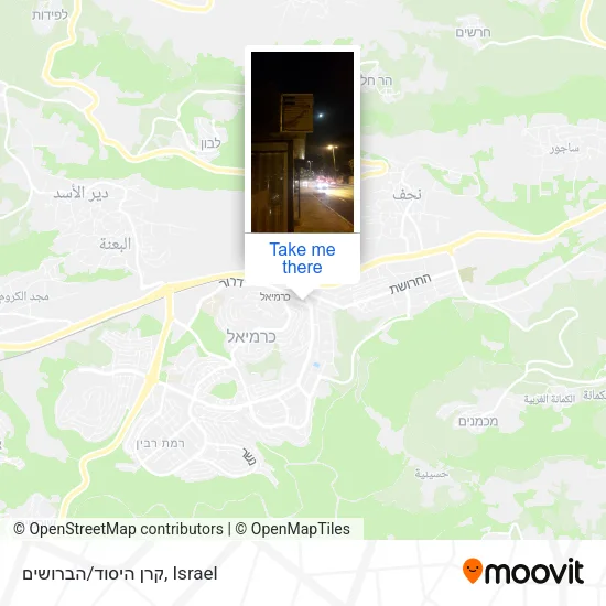 Карта קרן היסוד/הברושים