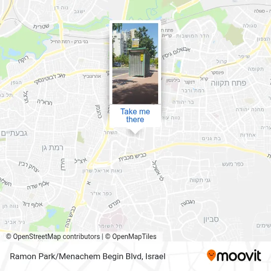 Ramon Park/Menachem Begin Blvd map