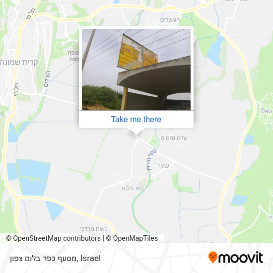 Карта מסעף כפר בלום צפון