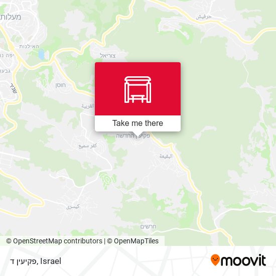 פקיעין ד map