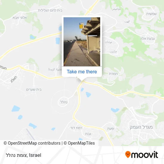 Карта צומת נהלל
