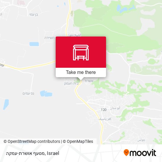 מסעף אושרת-עמקה map