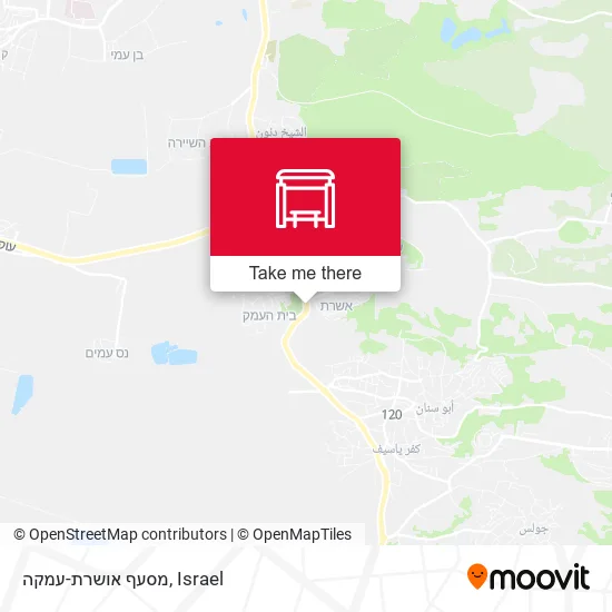 Карта מסעף אושרת-עמקה