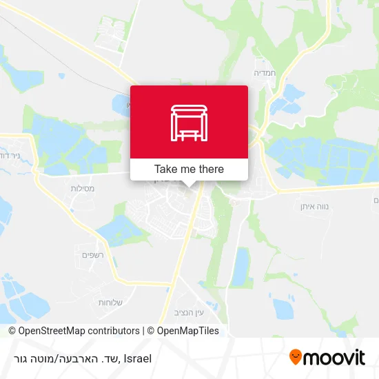 Карта שד. הארבעה/מוטה גור