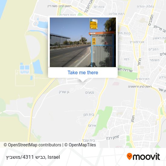 כביש 4311/מושביץ map