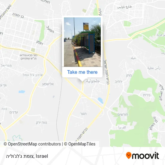 Карта צומת ג'לג'וליה