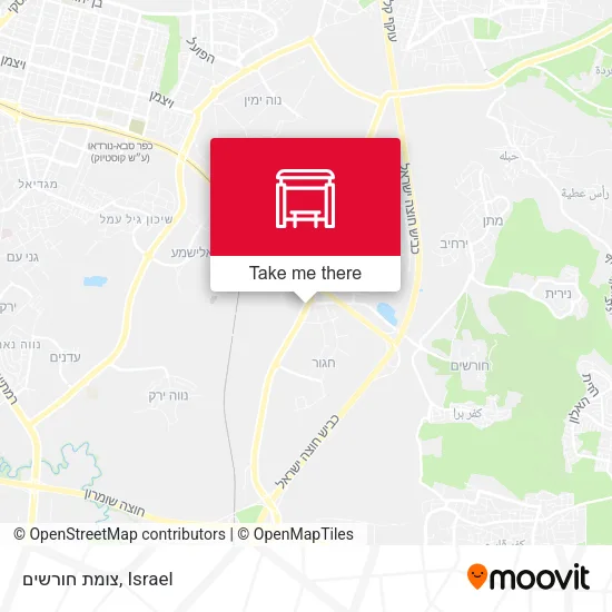Карта צומת חורשים