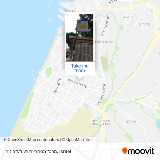 Карта מרכז מסחרי רובע ו'/דב גור