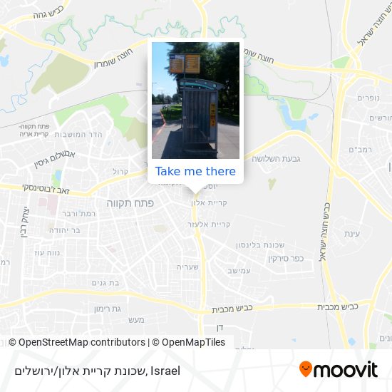 Карта שכונת קריית אלון/ירושלים