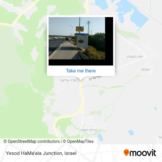 Yesod HaMa'ala Junction map