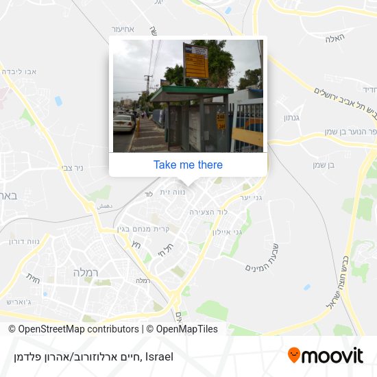 חיים ארלוזורוב/אהרון פלדמן map