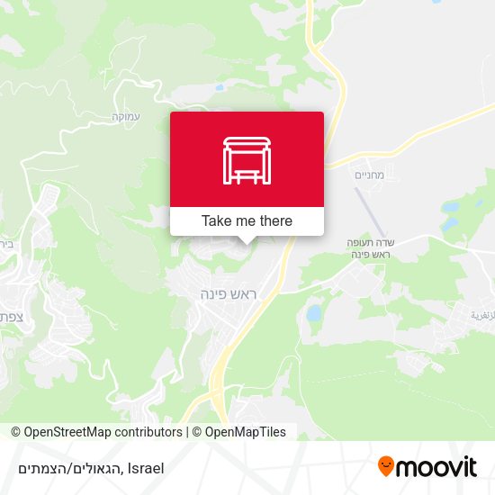 הגאולים/הצמתים map