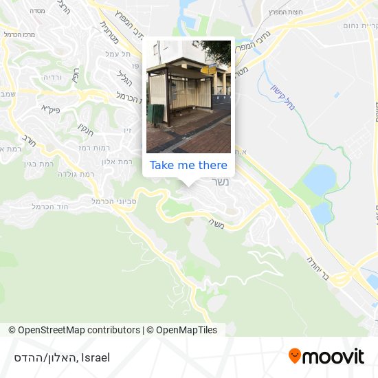 האלון/ההדס map