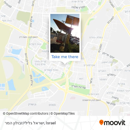 Карта ישראל גלילי/זבולון המר