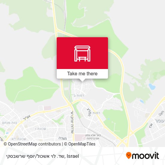 שד. לוי אשכול/יוסף שרשבסקי map
