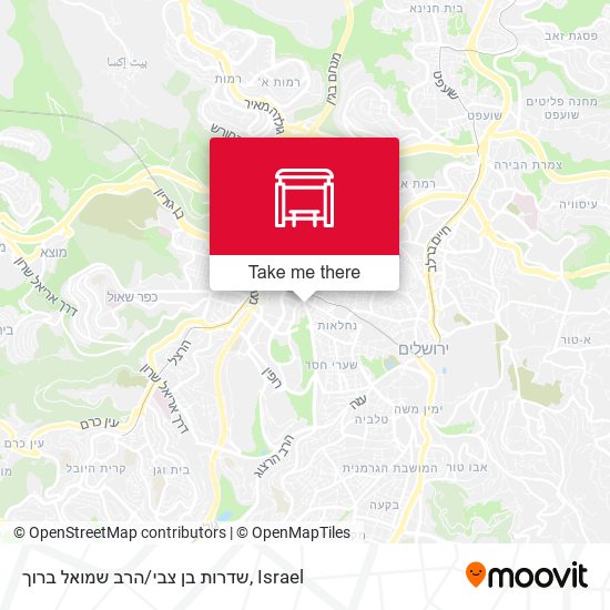 שדרות בן צבי/הרב שמואל ברוך map