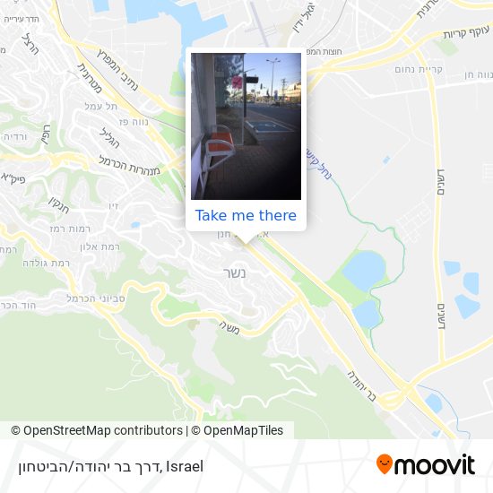 דרך בר יהודה/הביטחון map