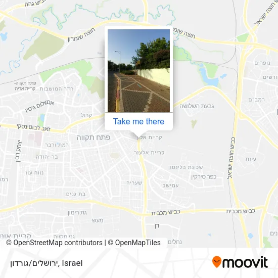 Карта ירושלים/גורדון