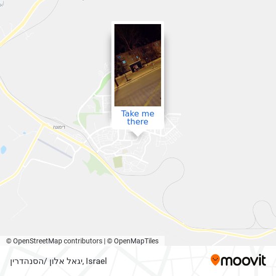 יגאל אלון /הסנהדרין map