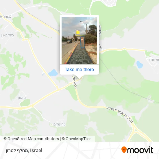 Карта מחלף לטרון