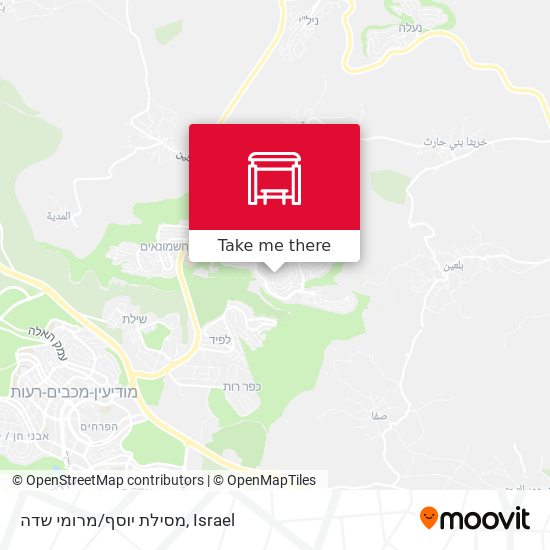 Карта מסילת יוסף/מרומי שדה