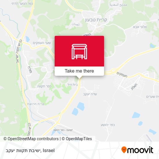 ישיבת תקוות יעקב map