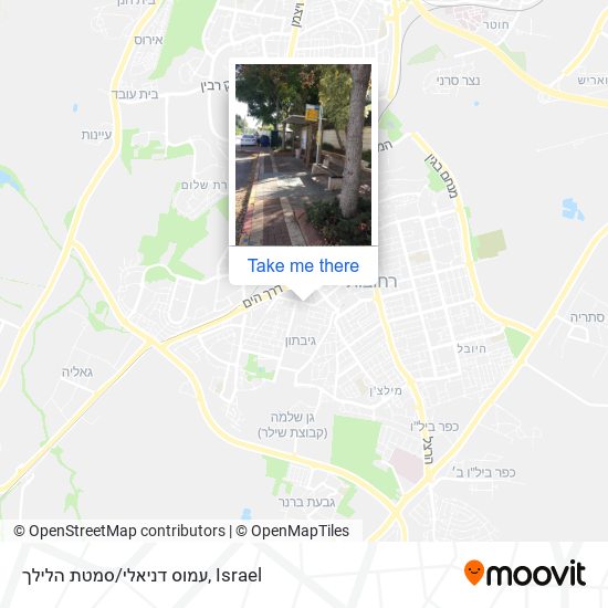 עמוס דניאלי/סמטת הלילך map