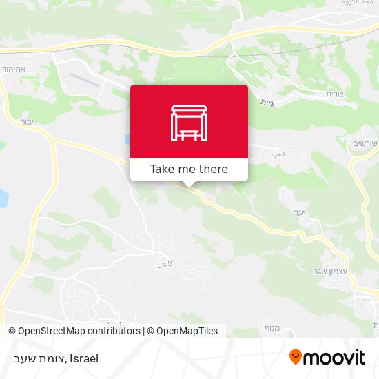 צומת שעב map