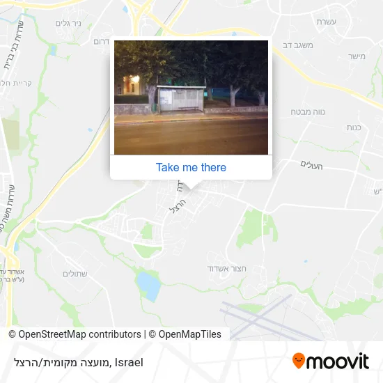 Карта מועצה מקומית/הרצל