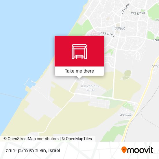 חוצות היוצר/בן יהודה map
