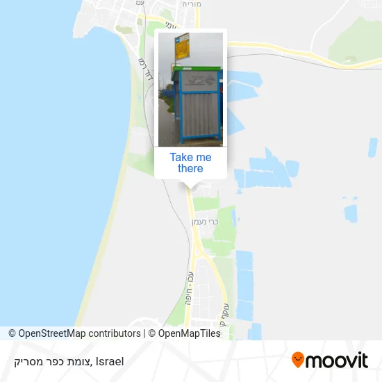 Карта צומת כפר מסריק