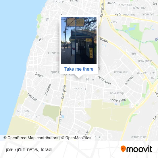 Карта עיריית חולון/ויצמן