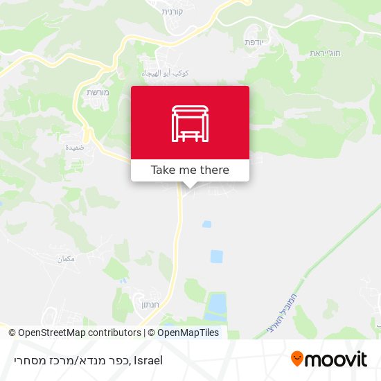 כפר מנדא/מרכז מסחרי map