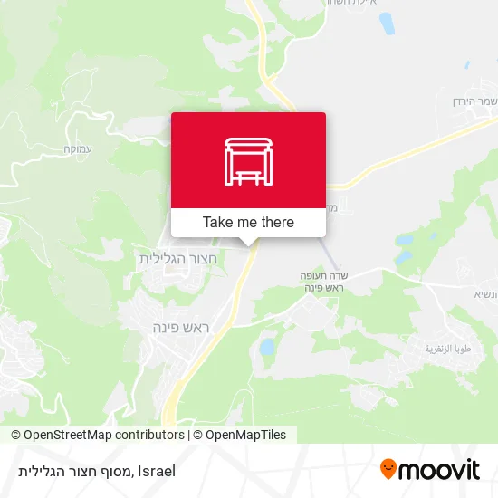Карта מסוף חצור הגלילית