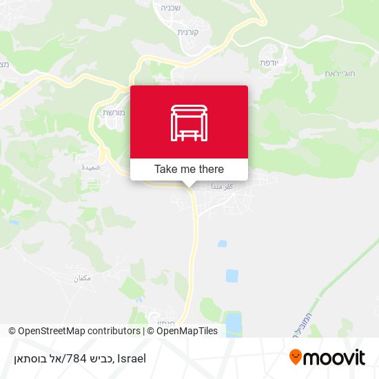 כביש 784/אל בוסתאן map