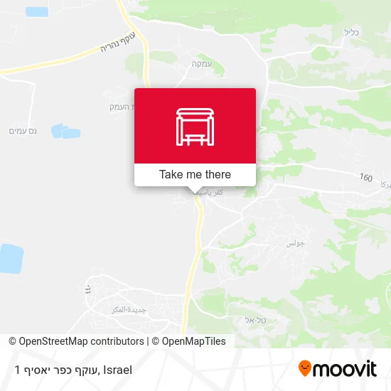 Карта עוקף כפר יאסיף 1