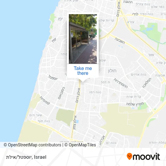 Карта יוספטל/אילת