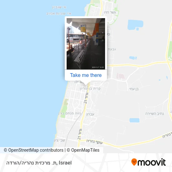 Карта ת. מרכזית נהריה/הורדה