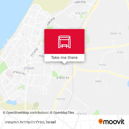 הפלדה/שדרות התעשיה map