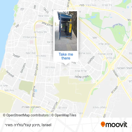 Карта תיכון קוגל/גולדה מאיר