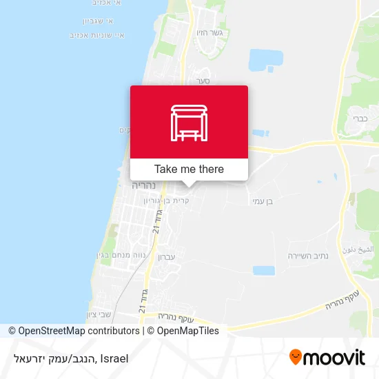 Карта הנגב/עמק יזרעאל